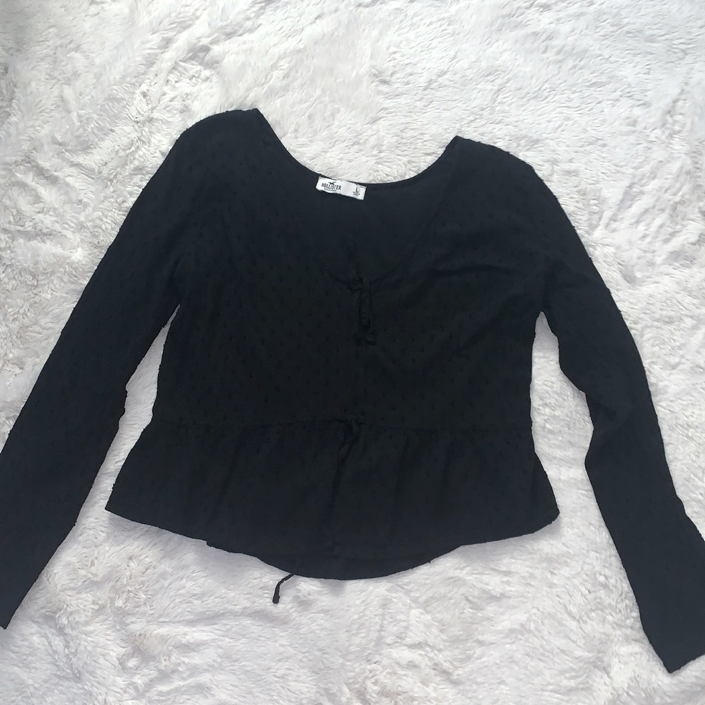 Black, long sleeve blouse!